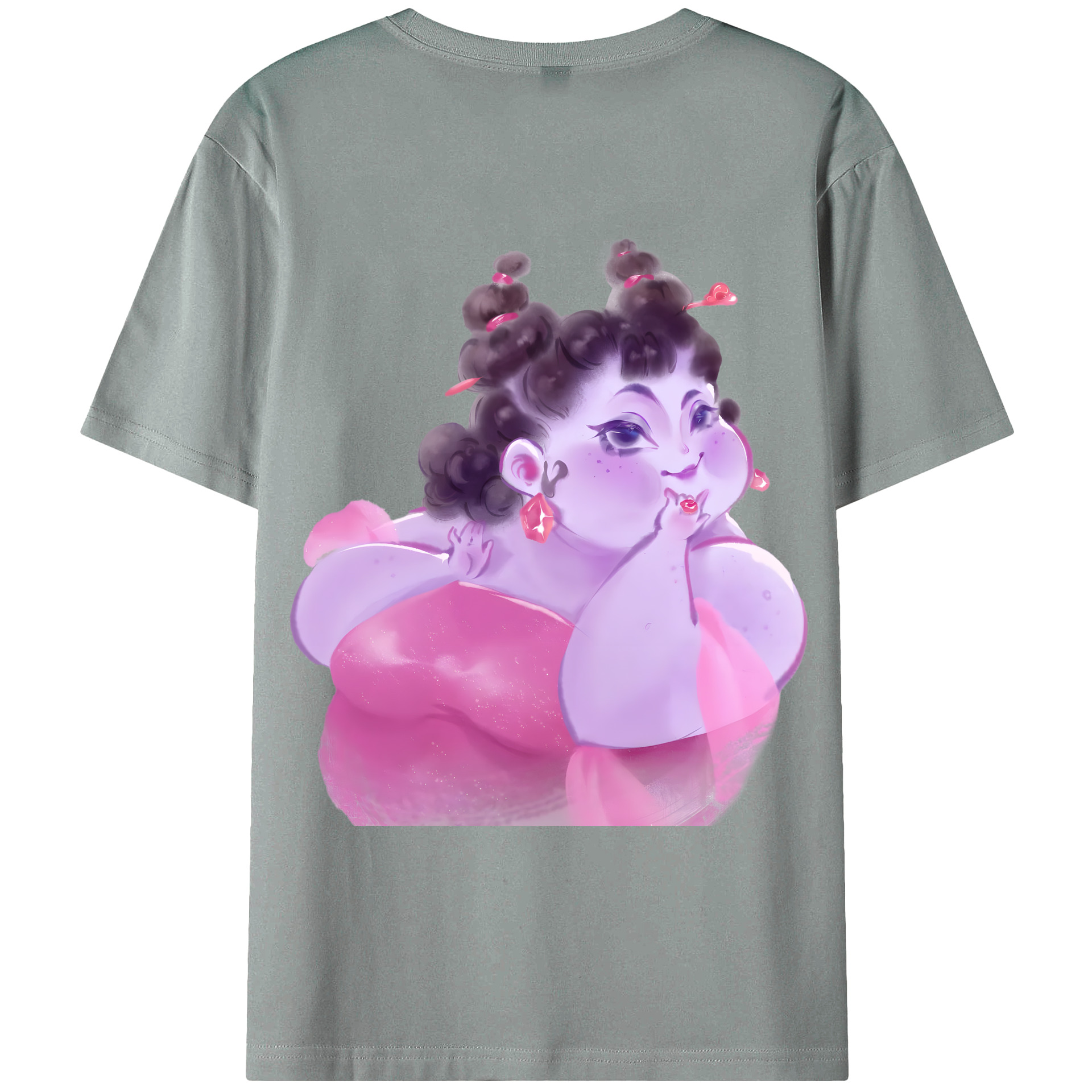 （画像用） Ne Zha 2 ナタ 魔童の大暴れ 綿100％ メンズ半袖Tシャツ（バックプリント） 通気性